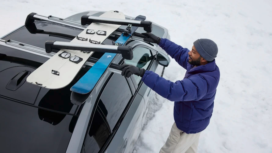 BMW Ski- und Snowboardhalterung montiert auf einem BMW